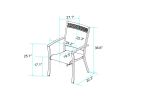 Outdoor 5 Piece Dining Set Patio Furniture w/ 4pcs Sling Chair & 1pc Tempered Glass Tabletop(D0102HPY55U)