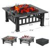 Upland 32inch Charcoal Fire Pit with Cover(D0102HHC9QU)