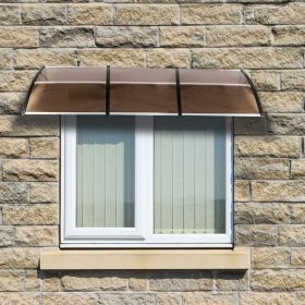 DIY 120"x 40" Window Awning Front Door Canopy Cover Yard Garden Outdoor RT(D0102HH0UTY)