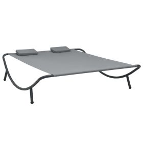 Outdoor Lounge Bed Fabric Anthracite(D0102HEJY3V)