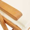 Reclining Garden Chairs 2 pcs Brown Solid Acacia Wood(D0102HEJCVG)
