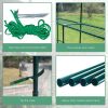 Green House 56" W x 56" D x 76" H,Walk in Outdoor Plant Gardening Greenhouse 2 Tiers 8 Shelves - Window and Anchors Include(Green)-dk(D0102HP6NAV)