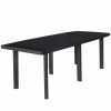 Garden Table Anthracite 85"x35.4"x28.3" Plastic(D0102HEJVI7)