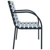 Garden Bench 47.2" Gray Wood(D0102HEJY67)