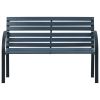 Garden Bench 47.2" Gray Wood(D0102HEJY67)
