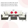 7 Pieces Rattan Sectional Sofa Set with Cushion for Patio Garden(D0102HHY1TJ)