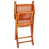 Folding Garden Chairs 8 pcs Solid Eucalyptus Wood(D0102HPZL0Y)