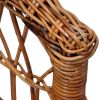 Outdoor Chair Natural Rattan Brown(D0102HE0C7G)