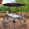 6 Pieces Patio Dining Chairs with Armrests and Neck Support(D0102HPZ3AG)