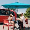 10x10 Feet Patio Offset Cantilever Umbrella with Aluminum 360Ã‚Â° Rotation Tilt(D0102HPZ32U)