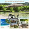 10x10 Feet Patio Offset Cantilever Umbrella with Aluminum 360Ã‚Â° Rotation Tilt(D0102HPZ3Q7)
