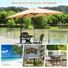 10x10 Feet Patio Offset Cantilever Umbrella with Aluminum 360Ã‚Â° Rotation Tilt(D0102HPZ32Y)