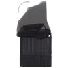 Outdoor Sofa Bed with Canopy Poly Rattan Black(D0102HHHZ6T)