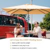 10x10 Feet Patio Offset Cantilever Umbrella with Aluminum 360Ã‚Â° Rotation Tilt(D0102HPZ3QG)