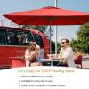10x10 Feet Patio Offset Cantilever Umbrella with Aluminum 360Ã‚Â° Rotation Tilt(D0102HPZ3GV)