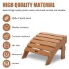 TALE Adirondack Ottoman Footstool All-Weather and Fade-Resistant Plastic Wood for Lawn Outdoor Patio Deck Garden Porch Lawn Furniture(D0102HPYJDA)