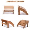 TALE Adirondack Ottoman Footstool All-Weather and Fade-Resistant Plastic Wood for Lawn Outdoor Patio Deck Garden Porch Lawn Furniture(D0102HPYJDA)