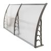 80"x 40" Outdoor Front Door Window Awning Patio Canopy Rain Cover UV Protected Eaves(D0102HH0FJU)