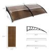 80"x 40" Outdoor Front Door Window Awning Patio Canopy Rain Cover UV Protected Eaves(D0102HH0FJY)
