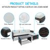 Outdoor 3pcs 1 Double Seat 1 Chaise Seat 1 Coffee Table Combination Sofa Rattan Sofa Set  XH(D0102HEY42Y)