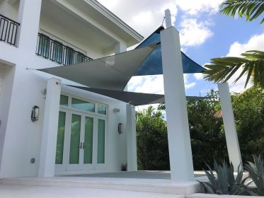 Triangular 10'x10'x10' shade sail(D0102HPZ1AG)