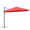 10x10 Feet Patio Offset Cantilever Umbrella with Aluminum 360Ã‚Â° Rotation Tilt(D0102HPZ3GV)