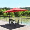 10x10 Feet Patio Offset Cantilever Umbrella with Aluminum 360Ã‚Â° Rotation Tilt(D0102HPZ3GV)
