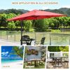 10x10 Feet Patio Offset Cantilever Umbrella with Aluminum 360Ã‚Â° Rotation Tilt(D0102HPZ3GV)