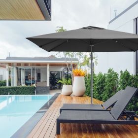 10x10 Feet Patio Offset Cantilever Umbrella with Aluminum 360Ã‚Â° Rotation Tilt(D0102HPZ3GA)