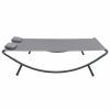 Outdoor Lounge Bed Fabric Anthracite(D0102HEJY3V)