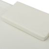 Outdoor Lounge Bed with Canopy and Pillows Cream White(D0102HEJYF7)