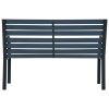 Garden Bench 47.2" Gray Wood(D0102HEJY67)