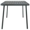 Garden Table Dark Gray 70.9"x32.7"x28.3" Steel(D0102HEJ1WU)