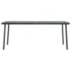 Garden Table Dark Gray 70.9"x32.7"x28.3" Steel(D0102HEJ1WU)