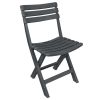 3 Piece Folding Bistro Set Plastic Anthracite(D0102HEJMV7)