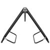 Folding Sun Lounger Black Steel(D0102HEJYGA)