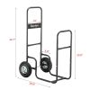 Firewood Cart 220LBS with Large Wheels, Fireplace Log Rolling Caddy Hauler, Wood Mover Outdoor Indoor Storage Holder Rack, Heavy Duty RT(D0102HEB8UG)