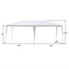 US Stock 3 x 6m Four Sides Waterproof Tent with Spiral Tubes White(D0102HH0IPV)