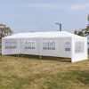 10'x30' Outdoor Canopy Party Wedding Tent,Sunshade Shelter,Outdoor Gazebo Pavilion with 5 Removable Sidewalls Upgraded Thicken Steel Tube(D0102HEV1SU)