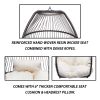 Hanging Egg Swing Chair with Stand Hammock Chair with Soft Cushion and Pillow for Backyard, Garden, Patio XH(D0102HEBL2W)