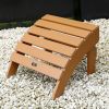 TALE Adirondack Ottoman Footstool All-Weather and Fade-Resistant Plastic Wood for Lawn Outdoor Patio Deck Garden Porch Lawn Furniture(D0102HPYJDA)