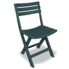 3 Piece Folding Bistro Set Plastic Green(D0102HEJ287)