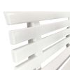 Garden Bench 57.3" Plastic White(D0102HEJ28G)