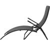 Folding Sun Lounger Poly Rattan Black(D0102HEJI2G)