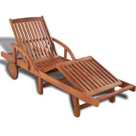 Sun Lounger Solid Acacia Wood(D0102HEJSTG)