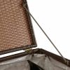 Garden Storage Box Brown 59"x39.4"x39.4" Poly Rattan(D0102HEJLQY)