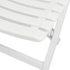 3 Piece Folding Bistro Set Plastic White(D0102HEJ2ZW)