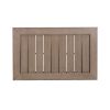 Aluminum Patio Chat Table with Faux Wood Top(D0102HEV4SU)