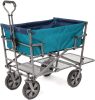 Mac Sports Heavy Duty Steel Double Decker Collapsible Yard Cart Wagon(D0102HEBTVU)