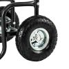 Firewood Cart 220LBS with Large Wheels, Fireplace Log Rolling Caddy Hauler, Wood Mover Outdoor Indoor Storage Holder Rack, Heavy Duty RT(D0102HEB8UG)